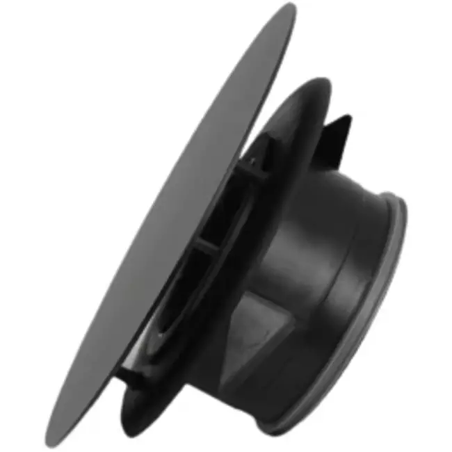 Imaginair RLV-ventil stor Ø 125 mm - monteringsfjädrar + ring - svart