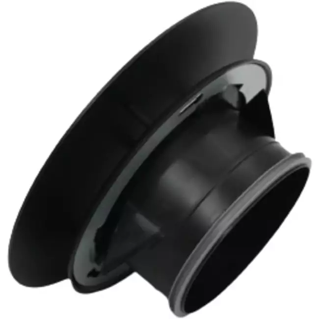Imaginair RLV-ventil stor Ø 125 mm - monteringsfjädrar + ring - svart