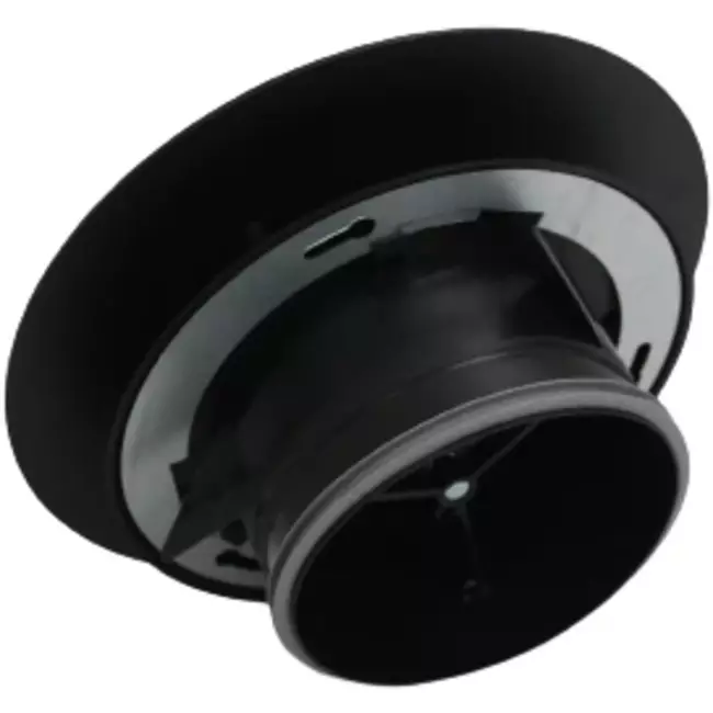 Imaginair RLV-ventil stor Ø 125 mm - monteringsfjädrar + ring - svart