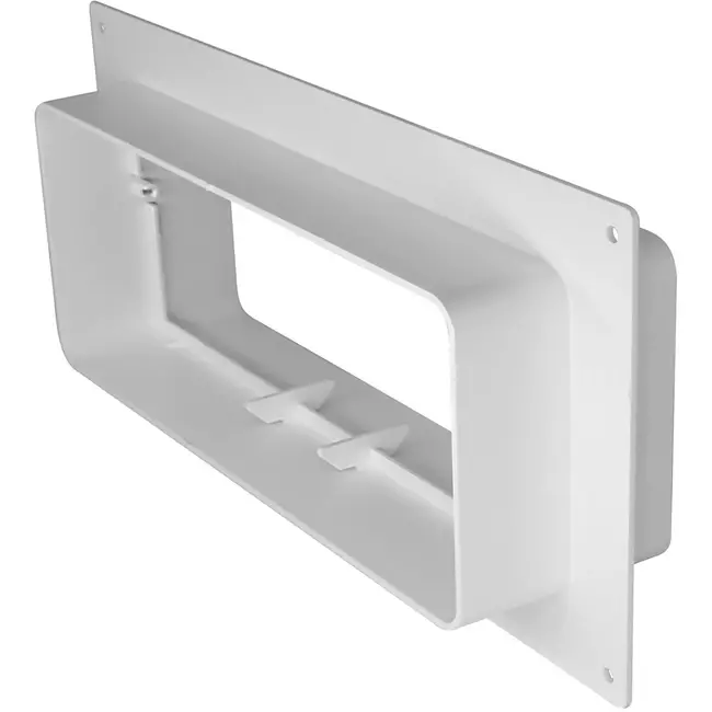 Rektangulär anslutningsfläns av plast 220x90mm (KFS29)