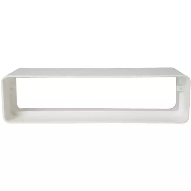 Rektangulärt kopplingsstycke av plast 220x90 mm