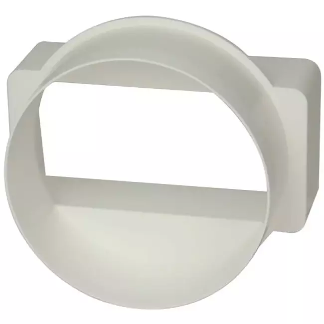Rektangulär reducerare av plast Ø 100 mm - 110X55mm KSD1