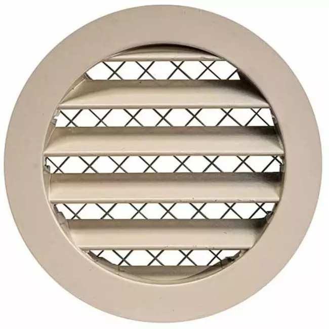 Aluminiumgaller Ø 160, beige - MRA160Y - RAL1015