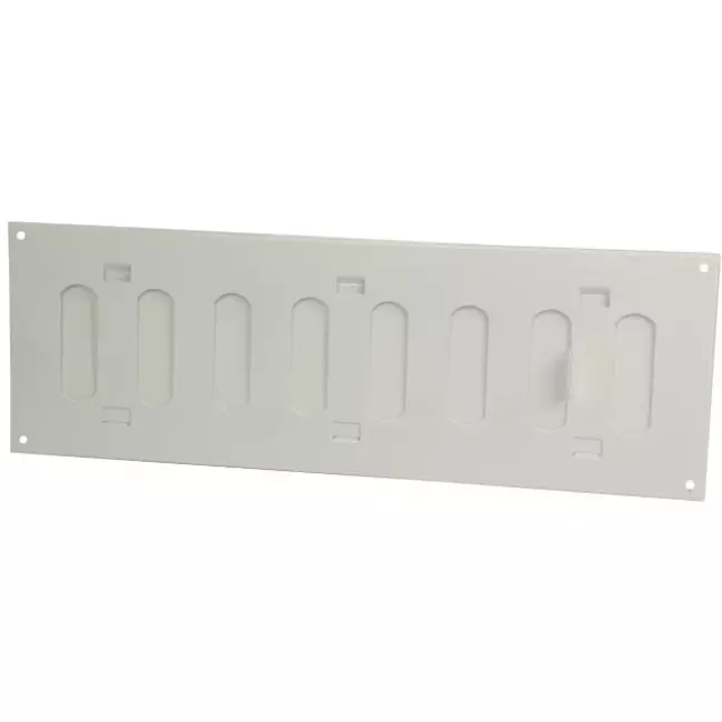 Metall justerbart rektangulärt spårgaller 300x100, vit  - MR3010R - RAL9016