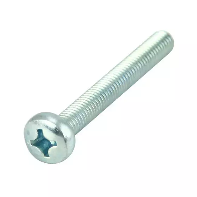 Metallskruv M6 x 50 mm - Phillips-huvud - Box med 200 st