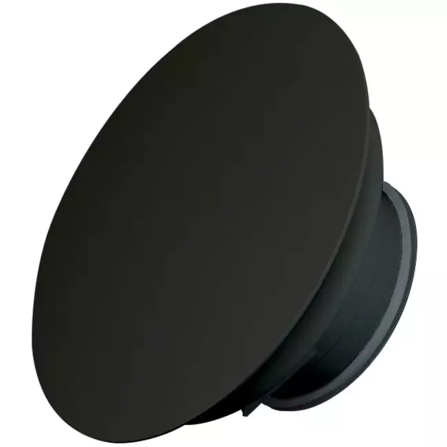 Imaginair RLV-ventil stor Ø 125 mm - monteringsfjädrar + ring - svart