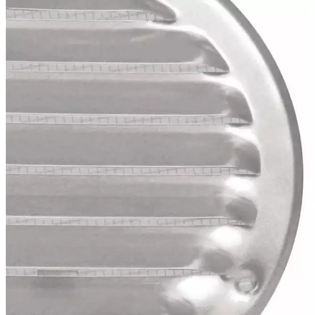 Runt ventilationsgaller av metall Ø 125 mm zink - MR125ZN