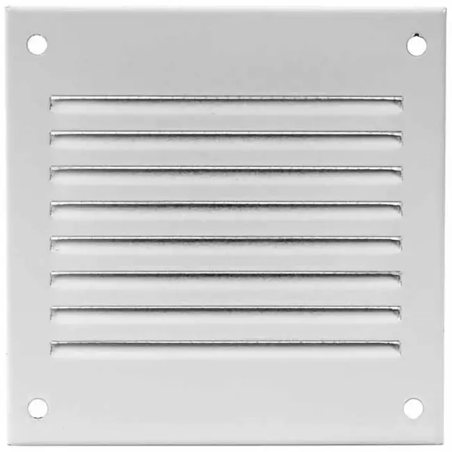Metallgaller 100x100 mm, vit  - MR1010