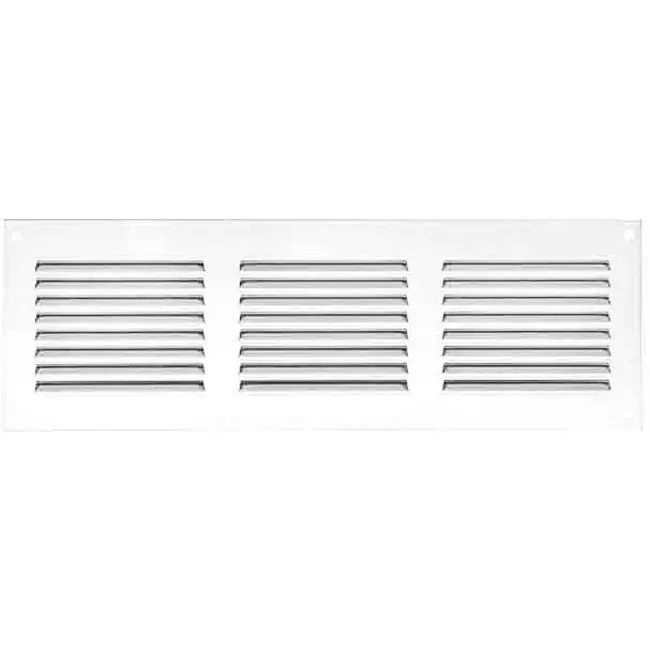 Rektangulärt spårgaller, metall 300x100, vit  - MR3010