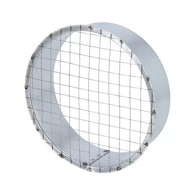 Rörgaller till spiralrör Ø 125 mm med nät till spiralrör