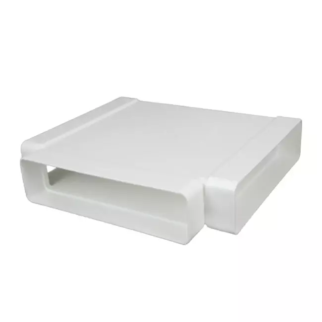 Rektangulärt T-stycke av plast 220x55 mm - KT25