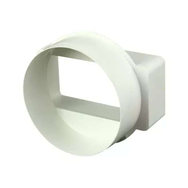 Rektangulär reducerare av plast Ø 100 mm - 110X55mm KSD1