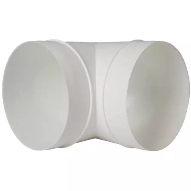 Rund 90° böj av plast, diameter: 125 mm AL125-90