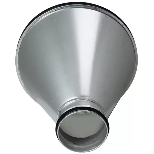 Reducerare på Ø 315 - Ø 200 mm för spiralrör