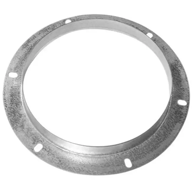 Ruck inloppsfläns, galvaniserad stålplåt diameter 638 mm (DAF 710)
