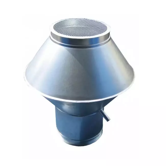Deflektorkåpa rund 250 mm (RVS/INOX)