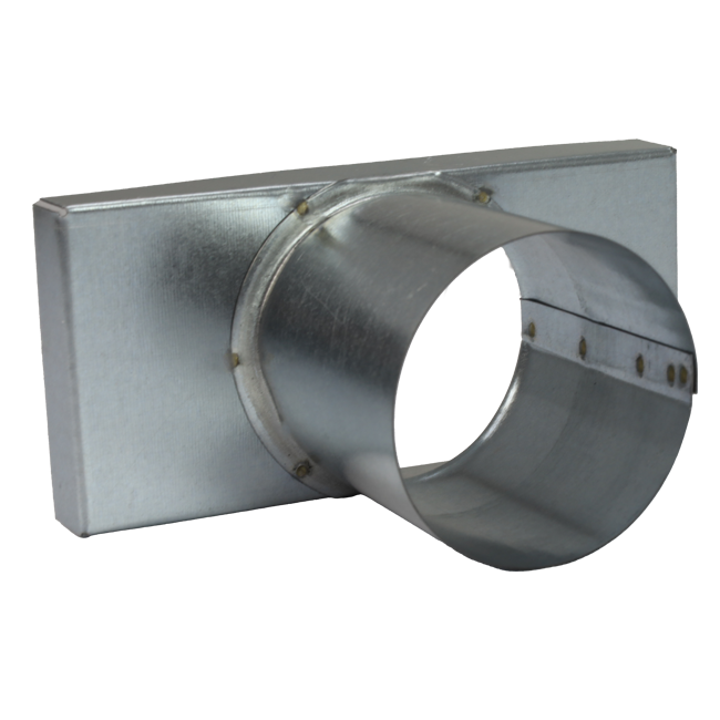 Lock 220x80 mm med anslutning diameter 80 mm för inloppskanal