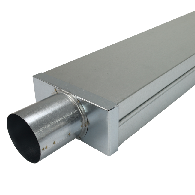 Lock 220x80 mm med anslutning diameter 80 mm för inloppskanal