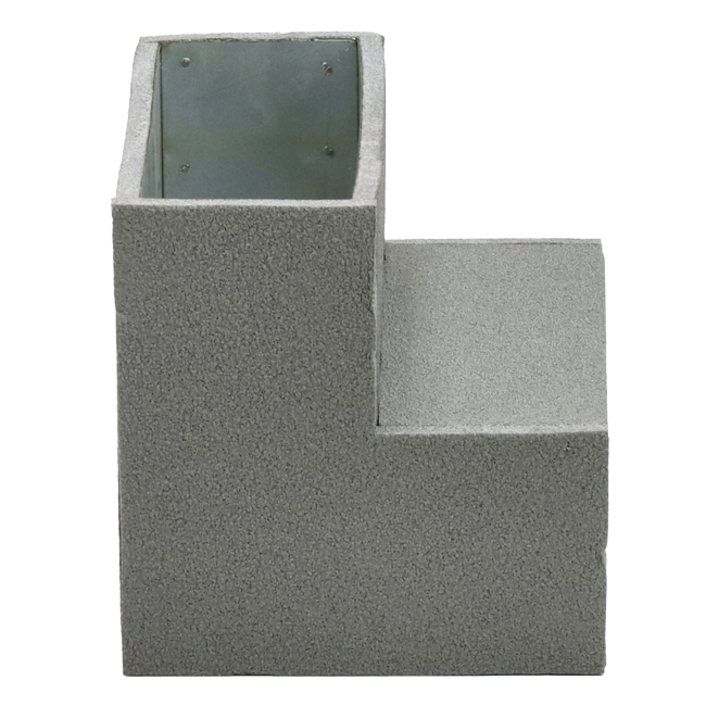 Thermoduct inbyggningsböj 90 grader 220x80 mm horisontell