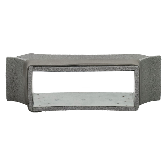 Thermoduct anslutning på sidan 220x80 mm till galvaniserade rektangulära ventilationskanaler