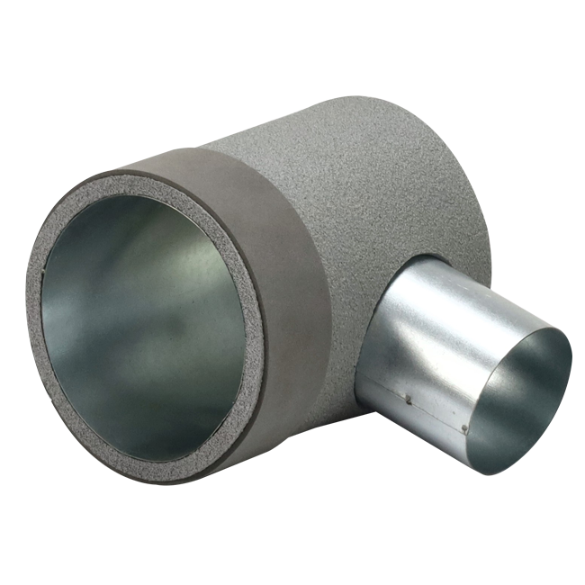 Thermoduct inbyggnadskärl diameter 125 mm H=80 mm enkelt med hål för tunnelkonstruktion