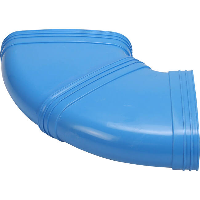 Wavin Ventiza Böj 90 grader PVC oval 235x80 mm horisontell M/M