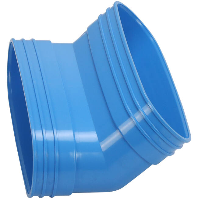 Wavin Ventiza Böj 45 grader PVC oval 235x80 mm vertikalt M/M