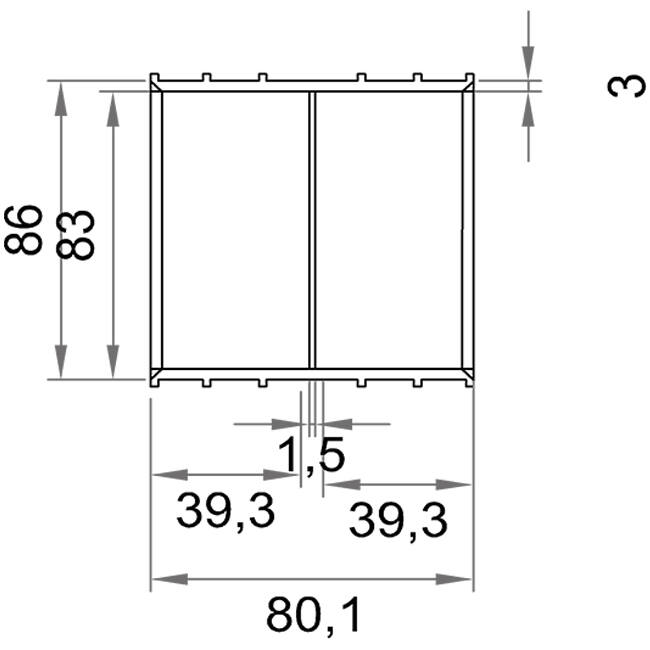 Wavin Ventiza Limhylsa PVC oval 195x80 mm M/M