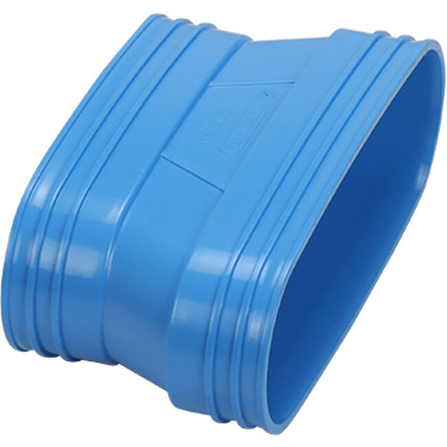 Wavin Ventiza Övergång PVC oval 235x80 mm till 195x80 mm M/M