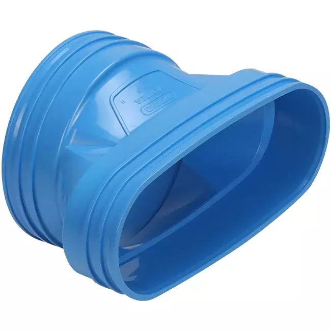 Wavin Ventiza Övergång PVC oval 235x80 mm till 160 mm M/M