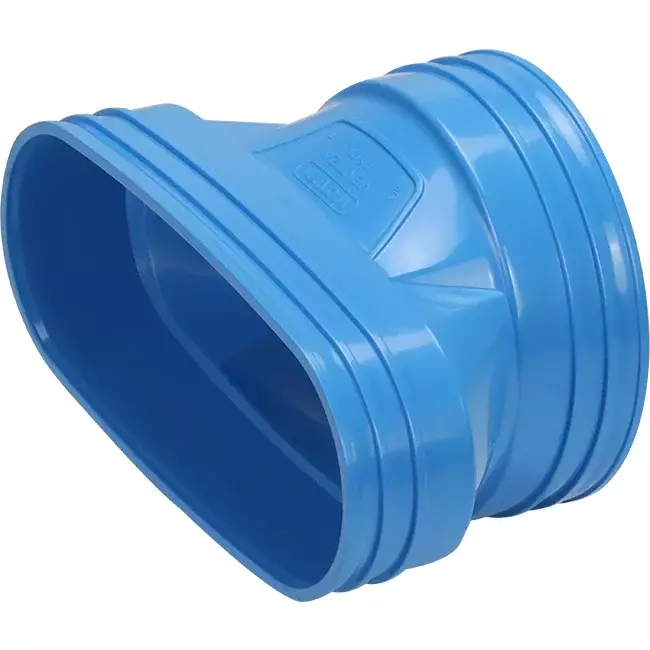 Wavin Ventiza Övergång PVC oval 235x80 mm till 160 mm M/M