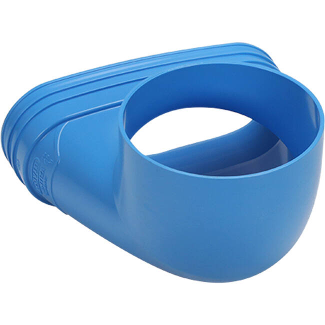 Wavin Ventiza Ändstycke 90 grader PVC oval 235x80x100 mm med diameter 160 mm M/M