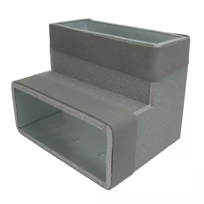 Thermoduct böj 90 grader 170x80 vertikal för kanalisation