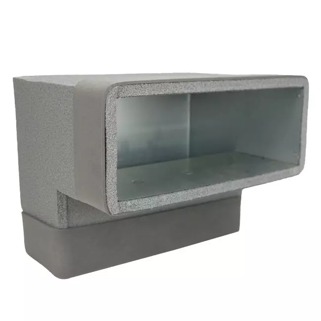 Thermoduct böj 90 grader 170x80 vertikal för kanalisation