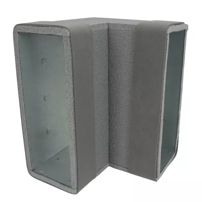 Thermoduct böj 90 grader 170x80 vertikal för kanalisation