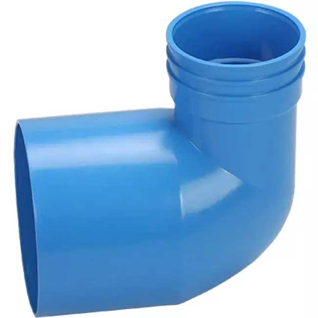 Wavin Ventiza ändstycke 90 grader PVC runt 125x80x100 mm M/M