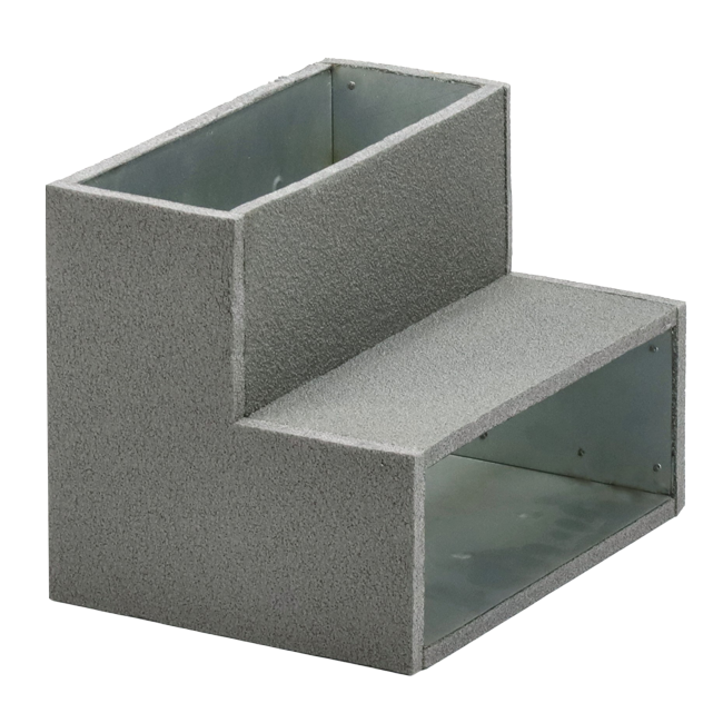 Thermoduct inbyggningsböj 90 grader 220x80 mm horisontell