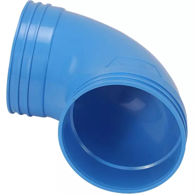 Wavin Ventiza 90 grader Böj PVC rund 125 mm M/M
