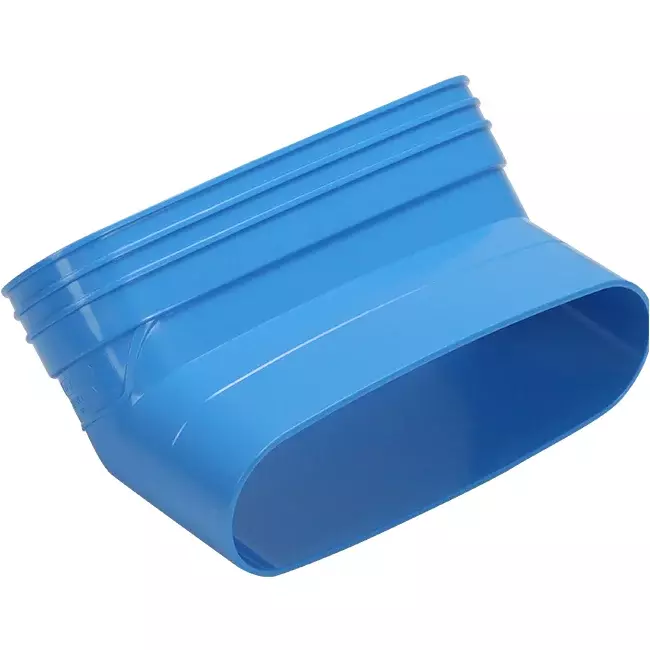 Wavin Ventiza Böj 45 grader PVC oval 195x80 mm vertikal M/S