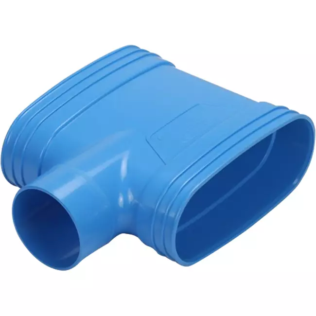 Wavin Ventiza T-stycke PVC oval 195x80 mm M/M/M