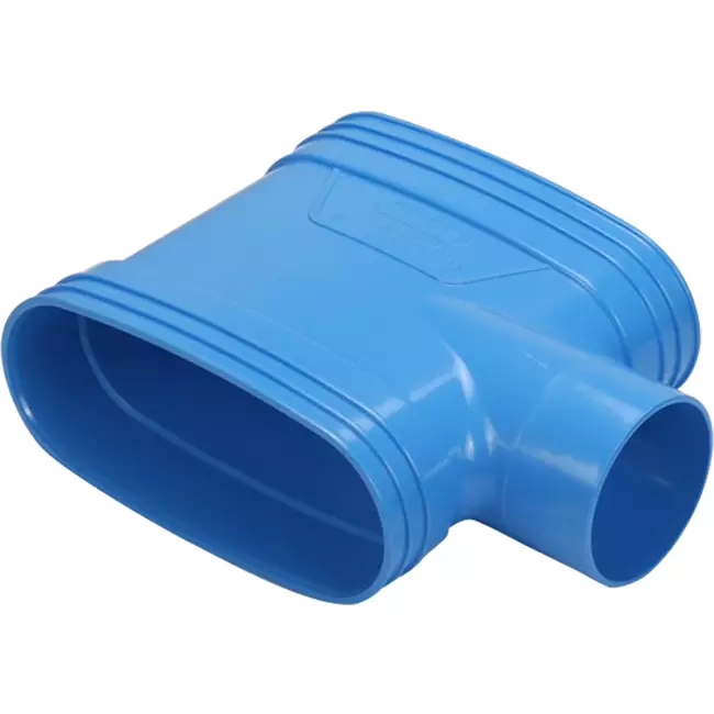Wavin Ventiza T-stycke PVC oval 195x80 mm M/M/M