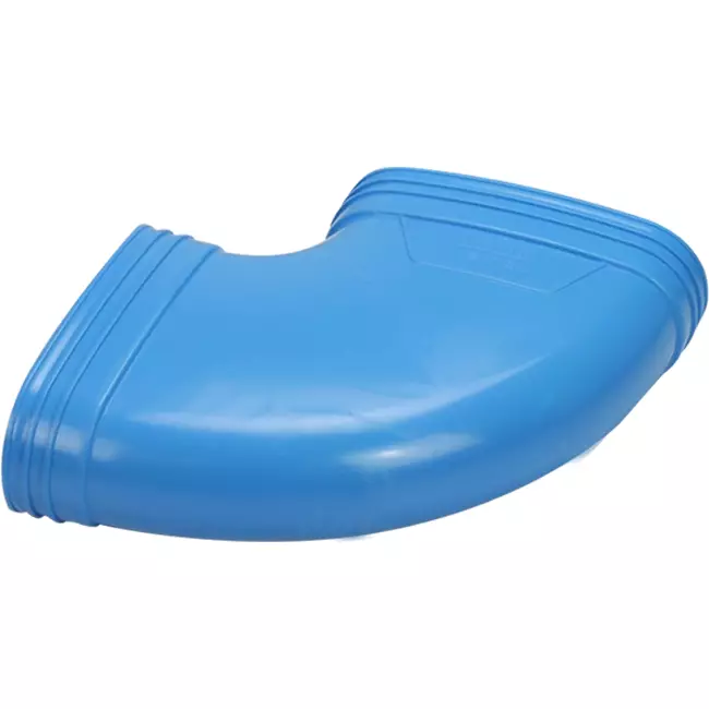 Wavin Ventiza Böj 90 grader PVC oval 195x80 mm horisontell M/M
