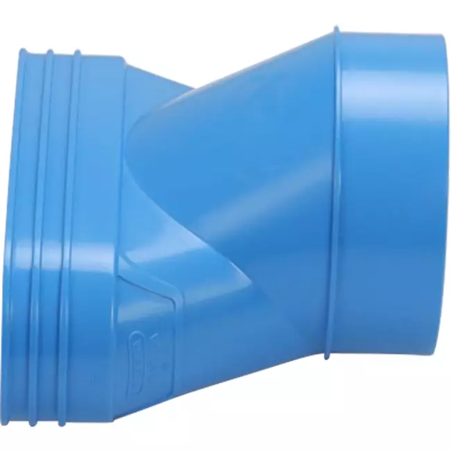 Wavin Ventiza Övergång PVC oval 195x80 mm till 125 mm excentrisk M/S