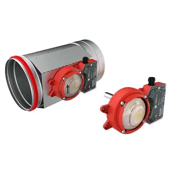 Röksensor 230V för runt brandspjäll 160 mm - E-FDC A SSA D160 230