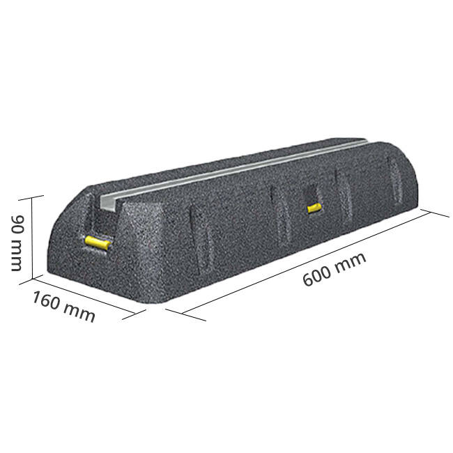 SUMO monteringsstång för utomhusenhet av vibrationsdämpande gummi 600 mm