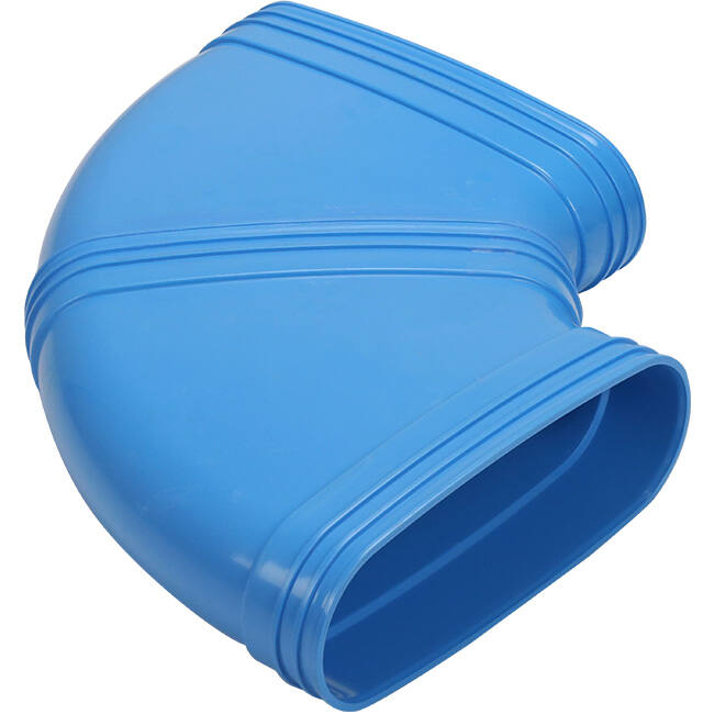 Wavin Ventiza Böj 90 grader PVC oval 235x80 mm horisontell M/M