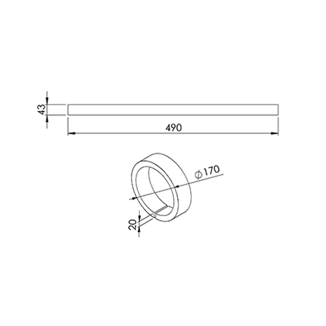 Europlast G4-filter för SPK2 - F490x43 G4 (2 stycken)