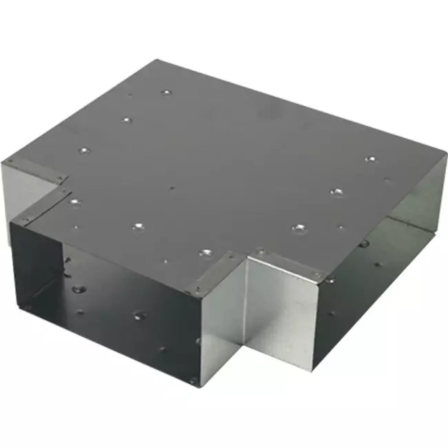 T-stycke (vinklat) 90 grader 220x80 mm - 170x80 mm för rökkanalsystem