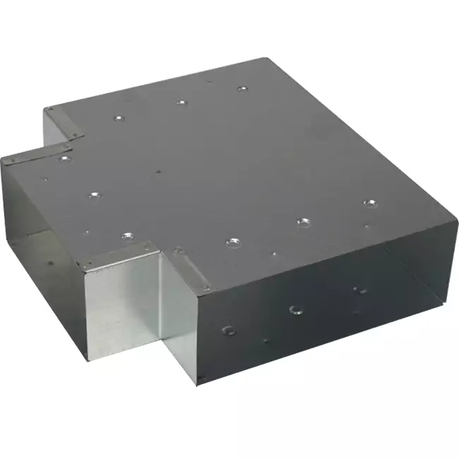 T-stycke (vinklat) 90 grader 220x80 mm - 170x80 mm för rökkanalsystem