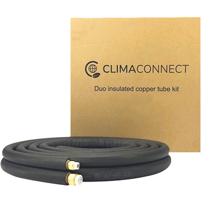 ClimaConnect kylslangssats med flänsade kopplingar  1/4–1/2, längd 4 meter